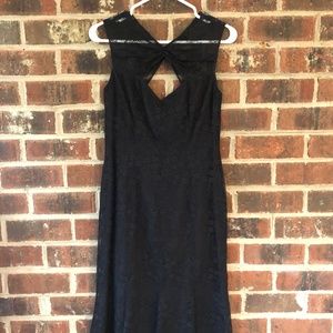 Black David Meister lace cocktail dress